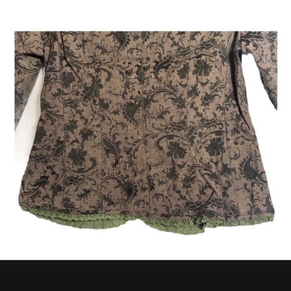 NWT LUCY PARIS BROCADE MILITARY STEAMPUNK JACKET S - Picture 7 of 9